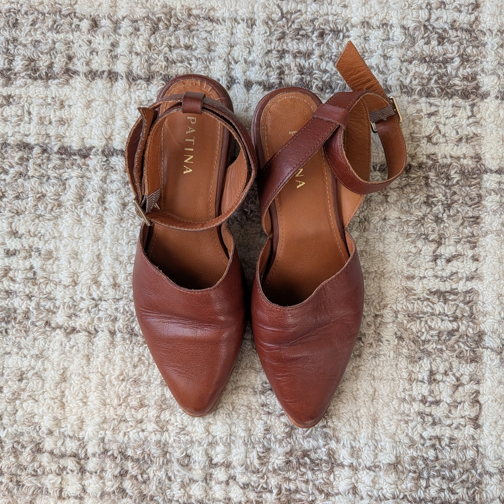 Portland Leather Brown Mules